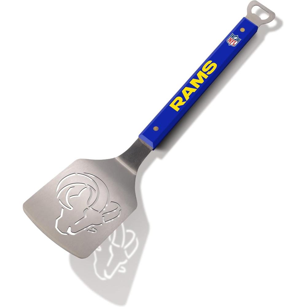 imageYouTheFan NFL 18quot Stainless Steel Sportula Spatula with Bottle OpenerLos Angeles Rams