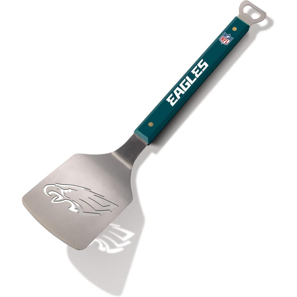 imageYouTheFan NFL 18quot Stainless Steel Sportula Spatula with Bottle OpenerPhiladelphia Eagles