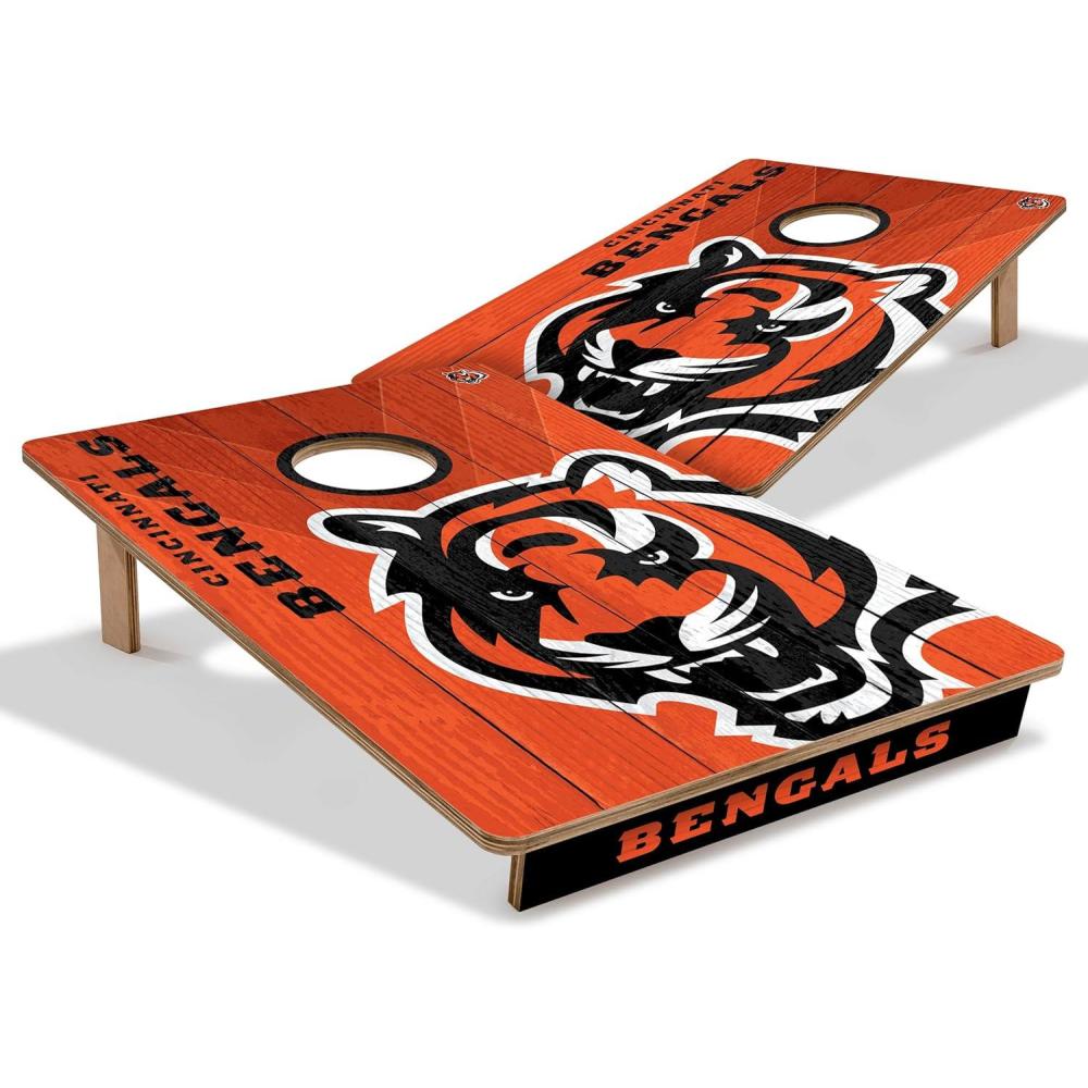 imageYouTheFan NFL 2 x 3 Wood Cornhole GameCincinnati Bengals