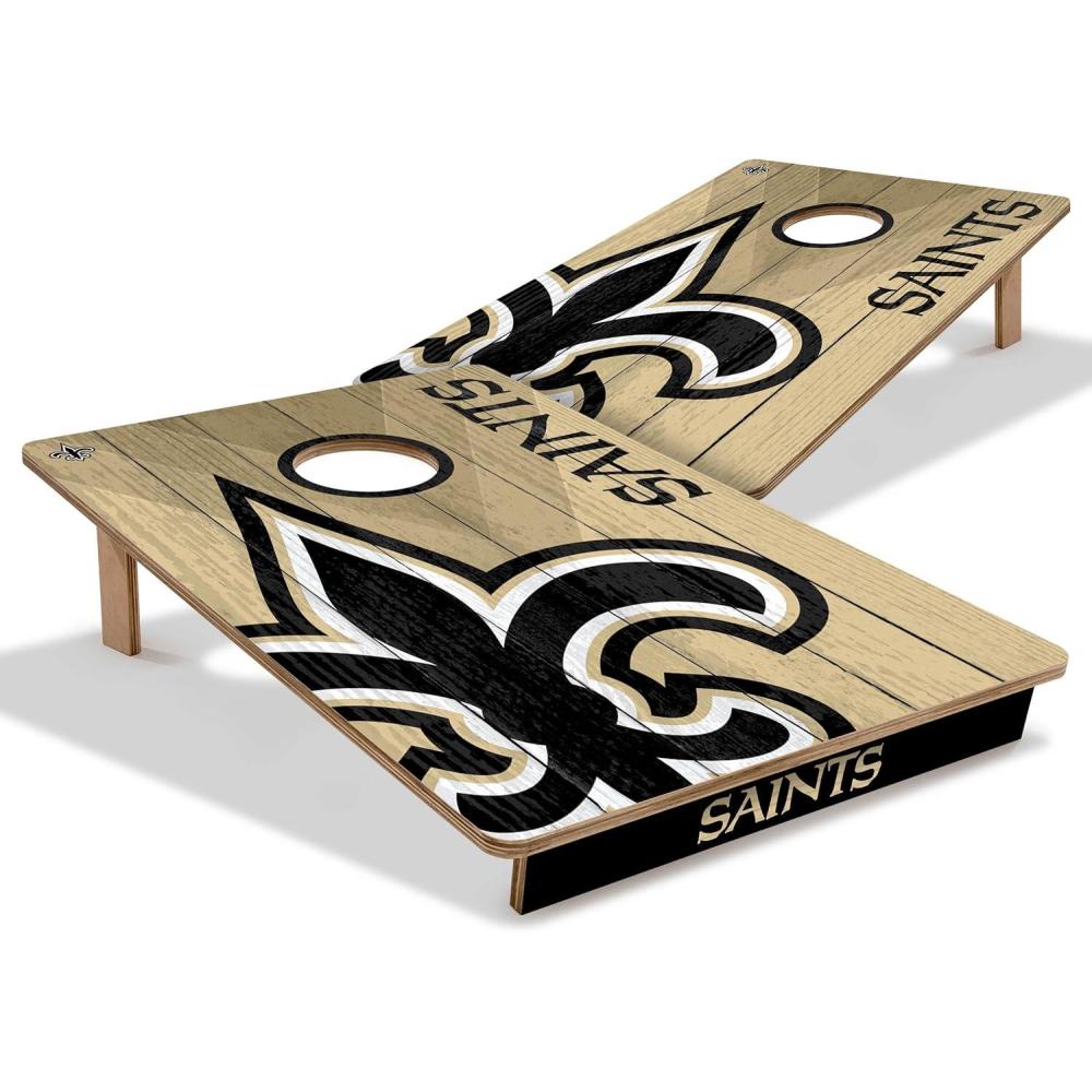 imageYouTheFan NFL 2 x 3 Wood Cornhole GameNew Orleans Saints