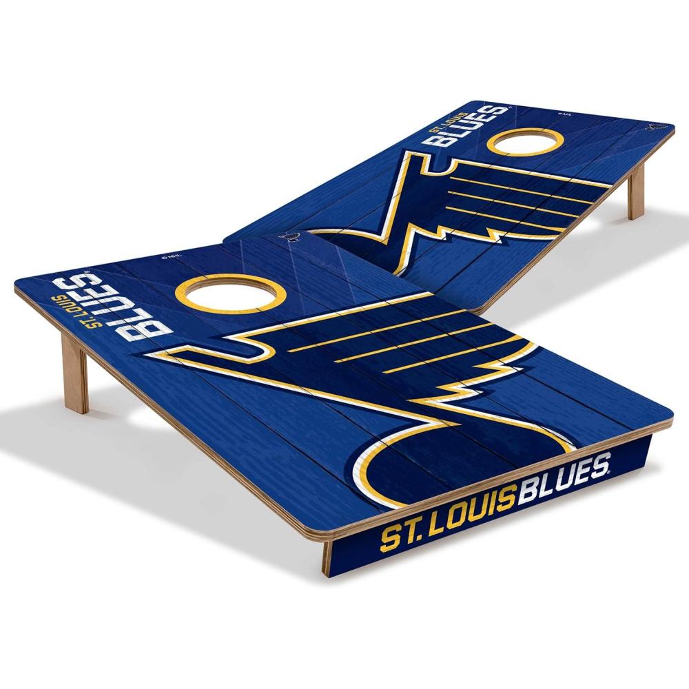 imageYouTheFan NFL 2 x 3 Wood Cornhole GameSt Louis Blues
