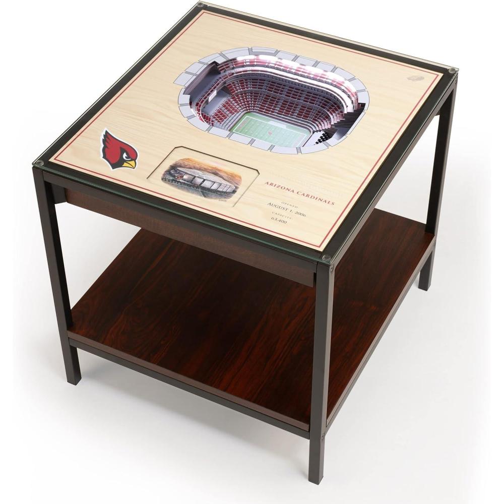 imageYouTheFan NFL 25Layer StadiumViews Lighted End TableArizona Cardinals