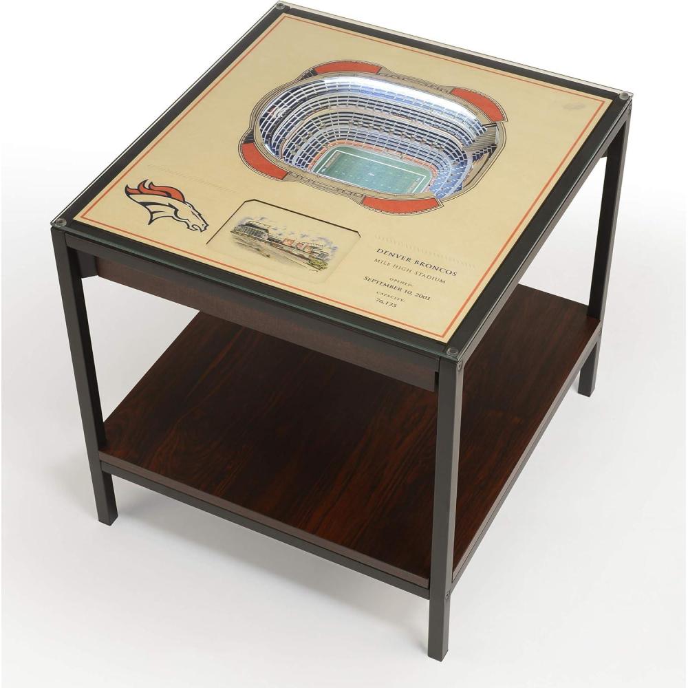 imageYouTheFan NFL 25Layer StadiumViews Lighted End TableDenver Broncos