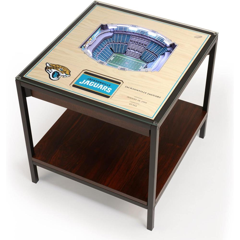imageYouTheFan NFL 25Layer StadiumViews Lighted End TableJacksonville Jaguars