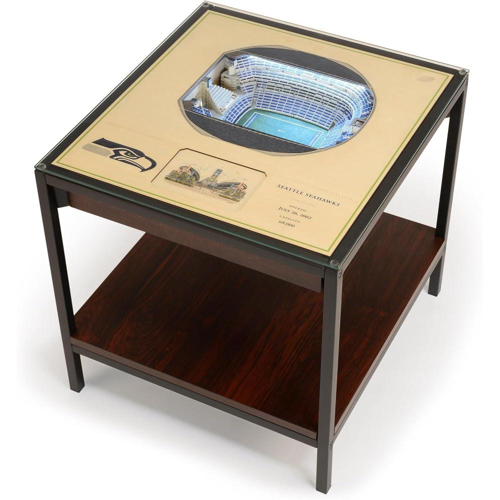 imageYouTheFan NFL 25Layer StadiumViews Lighted End TableSeattle Seahawks