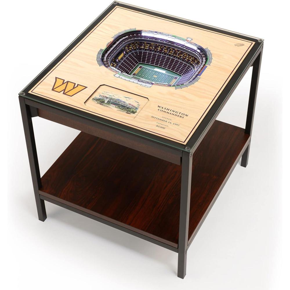 imageYouTheFan NFL 25Layer StadiumViews Lighted End TableWashington Commanders
