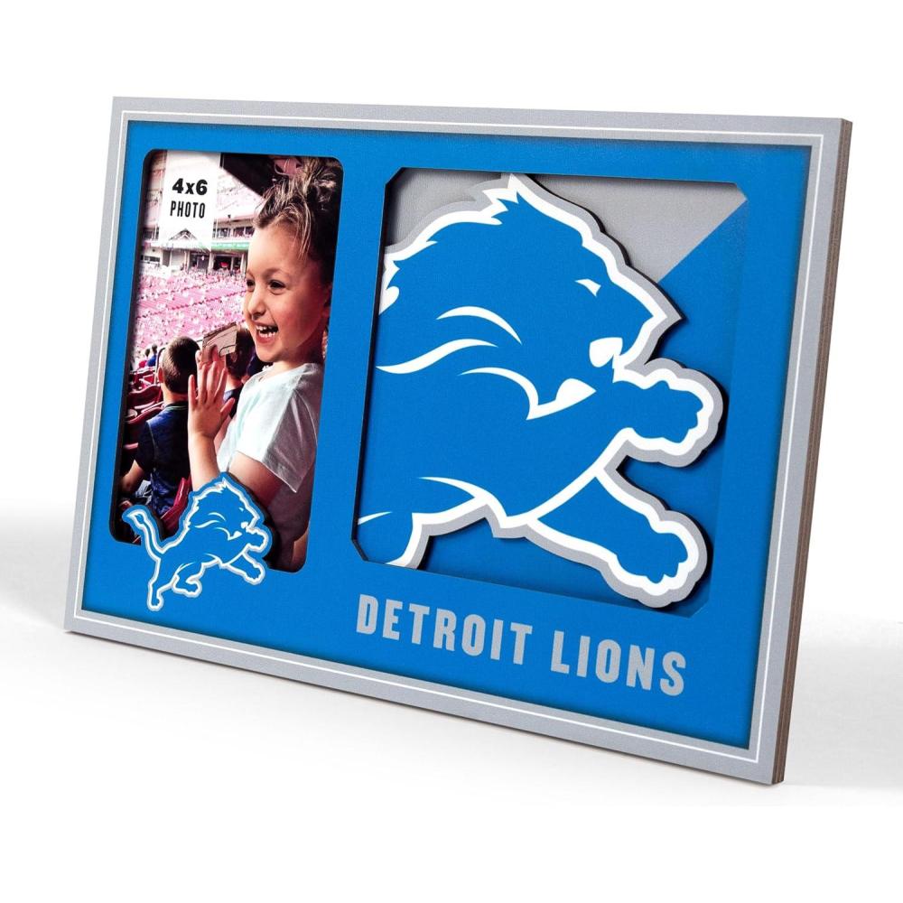 imageYouTheFan NFL 3D Logo Picture FrameDetroit Lions