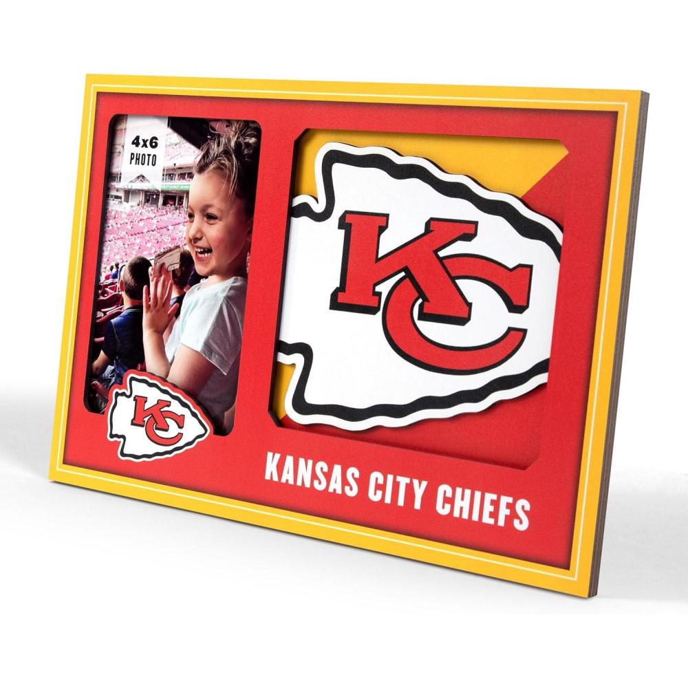 imageYouTheFan NFL 3D Logo Picture FrameKansas City Chiefs