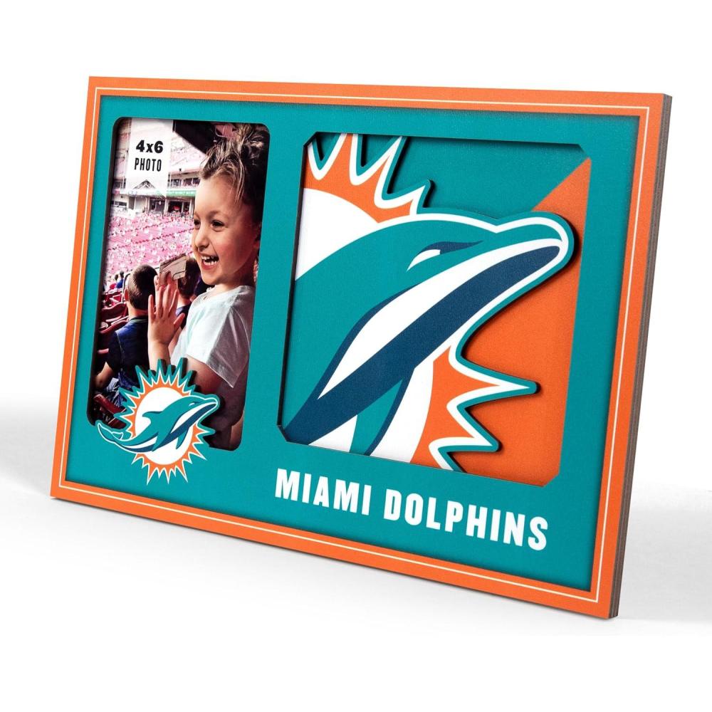 imageYouTheFan NFL 3D Logo Picture FrameMiami Dolphins