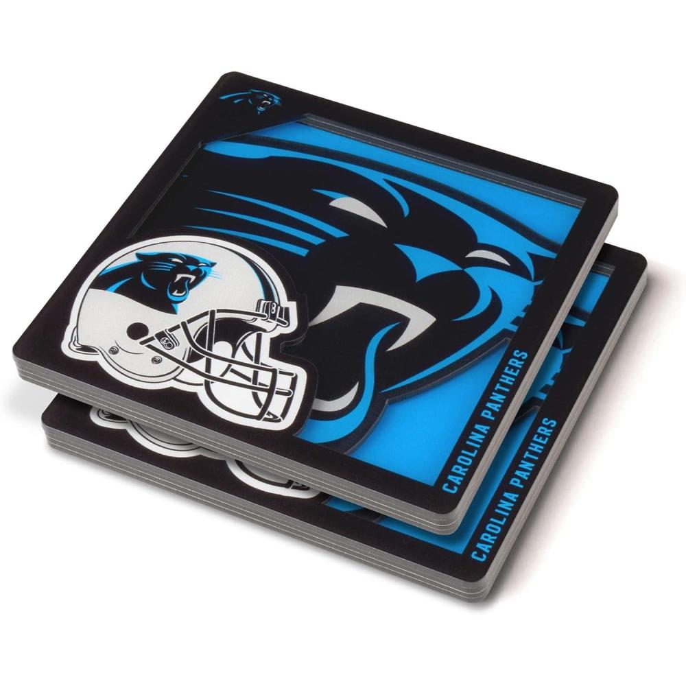 imageYouTheFan NFL 3D Logo Series CoasterCarolina Panthers