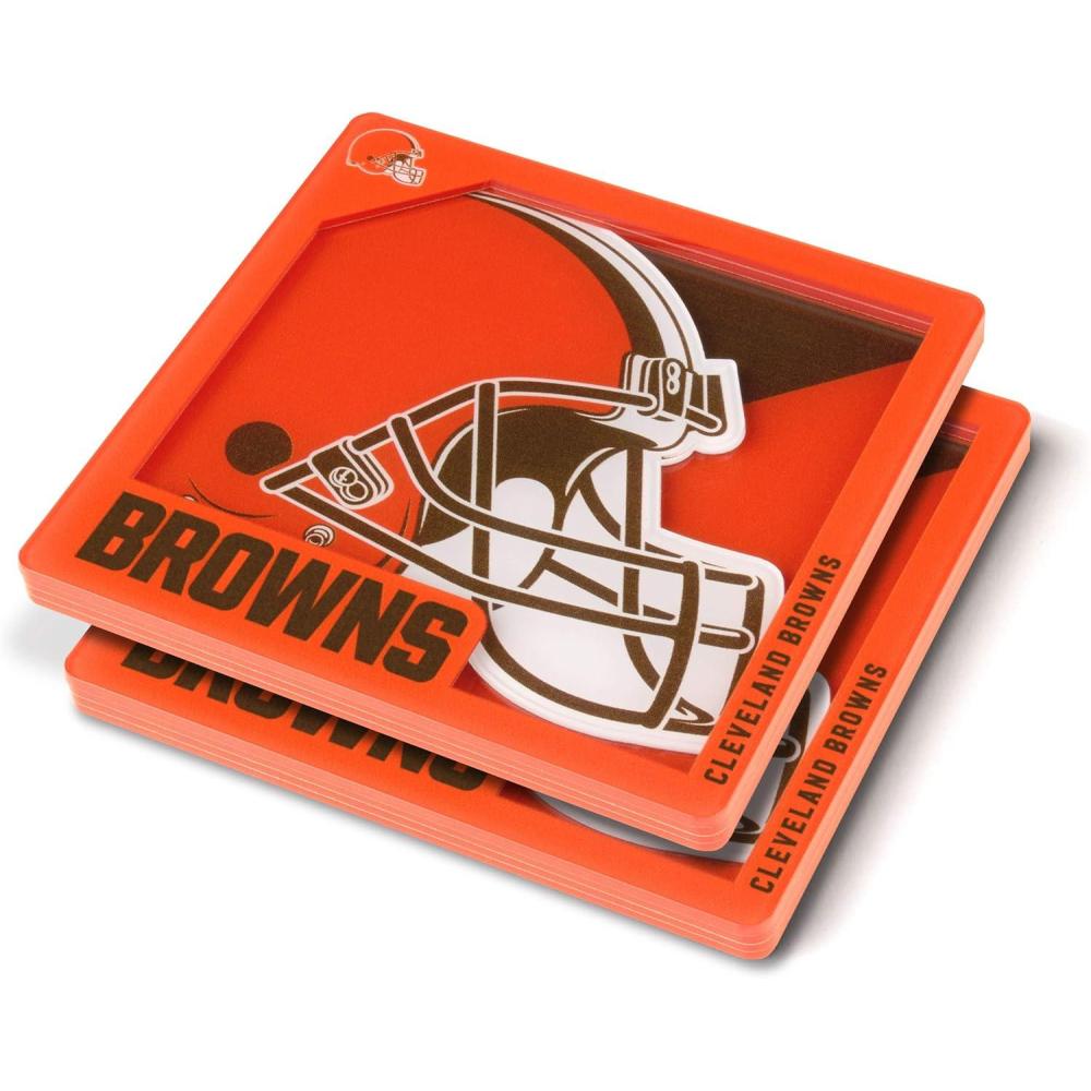 imageYouTheFan NFL 3D Logo Series CoasterCleveland Browns