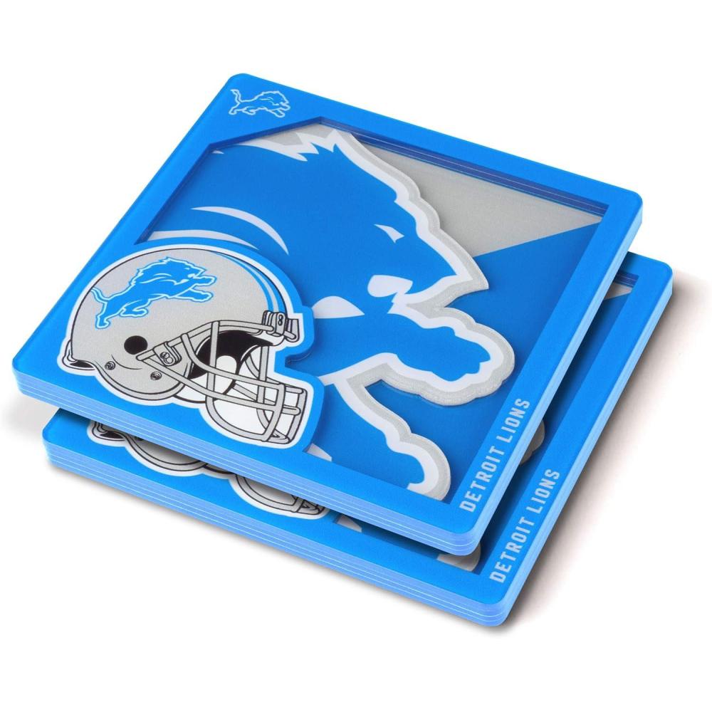 imageYouTheFan NFL 3D Logo Series CoasterDetroit Lions