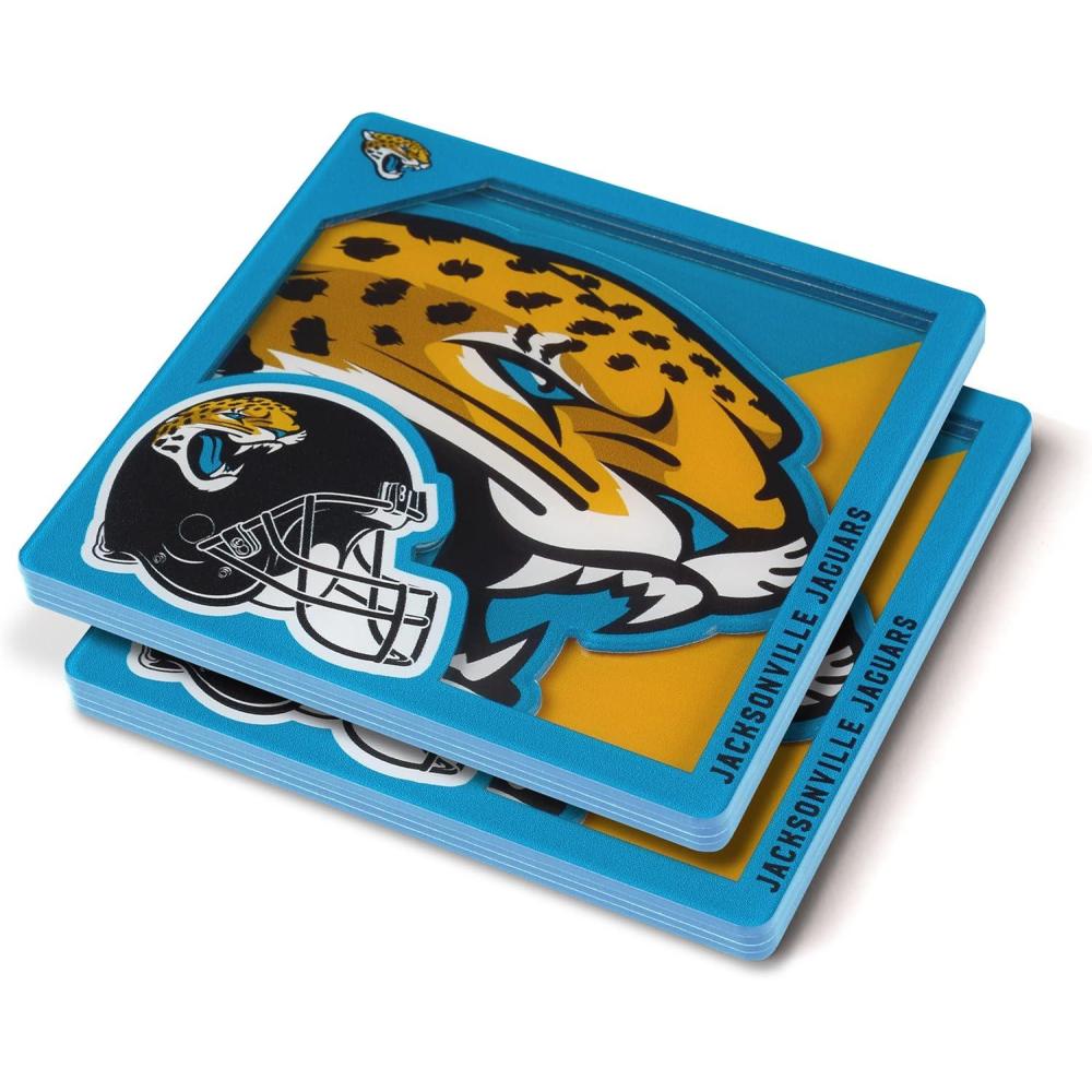 imageYouTheFan NFL 3D Logo Series CoasterJacksonville Jaguars