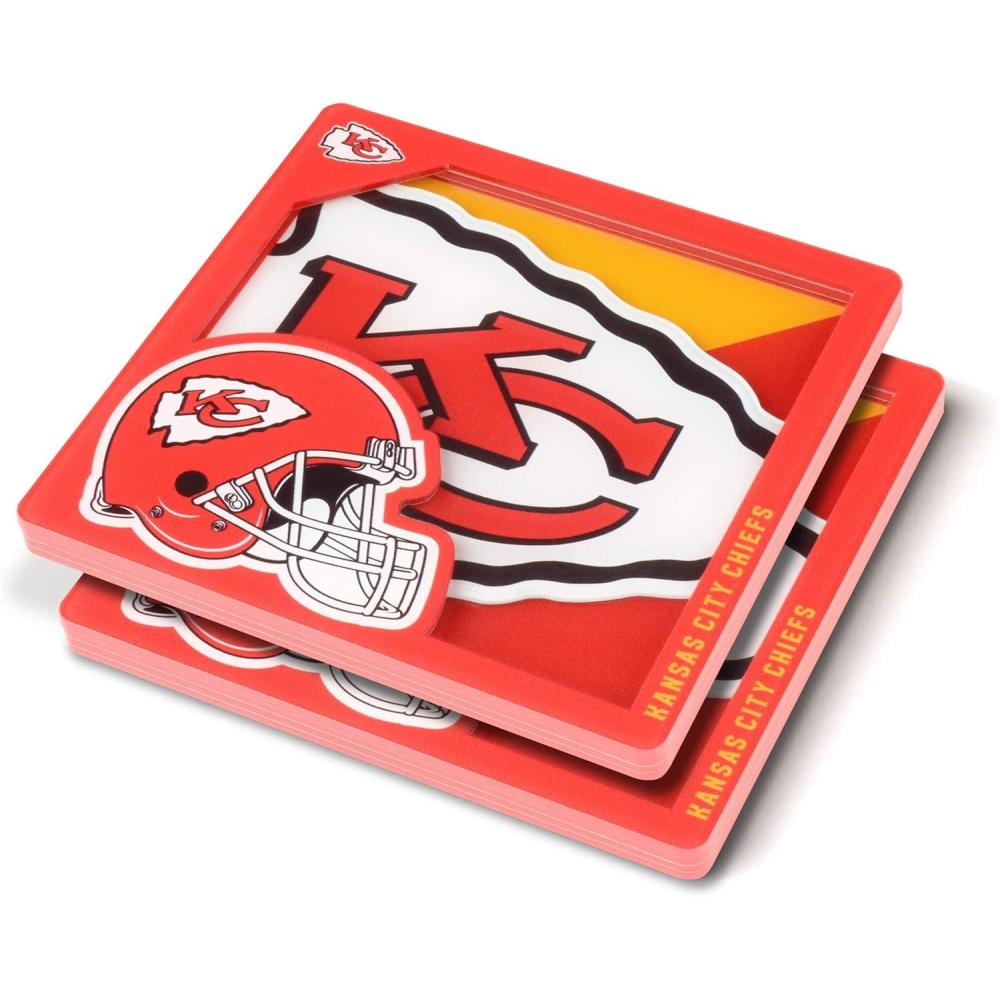 imageYouTheFan NFL 3D Logo Series CoasterKansas City Chiefs