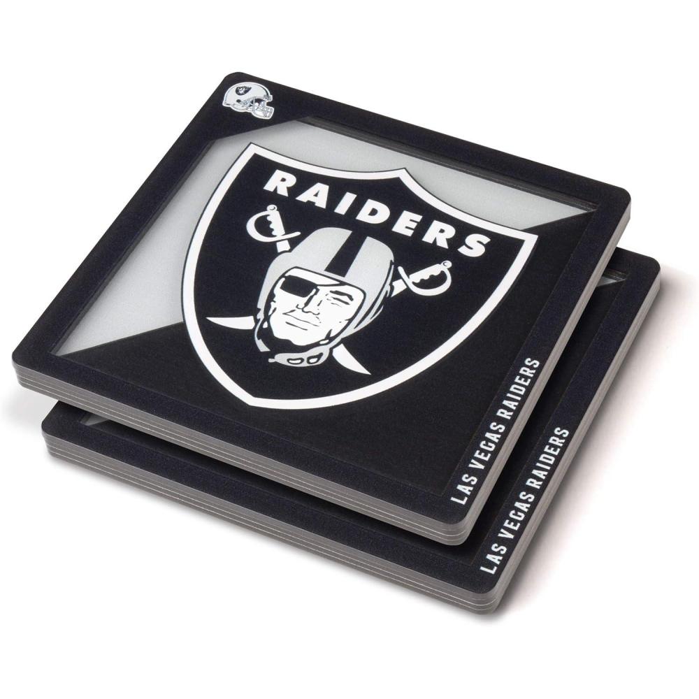 imageYouTheFan NFL 3D Logo Series CoasterLas Vegas Raiders