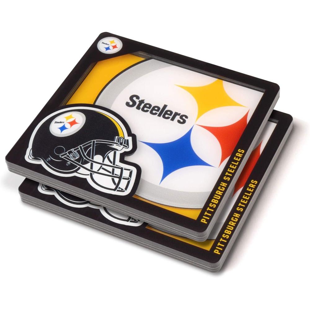 imageYouTheFan NFL 3D Logo Series CoasterPittsburgh Steelers