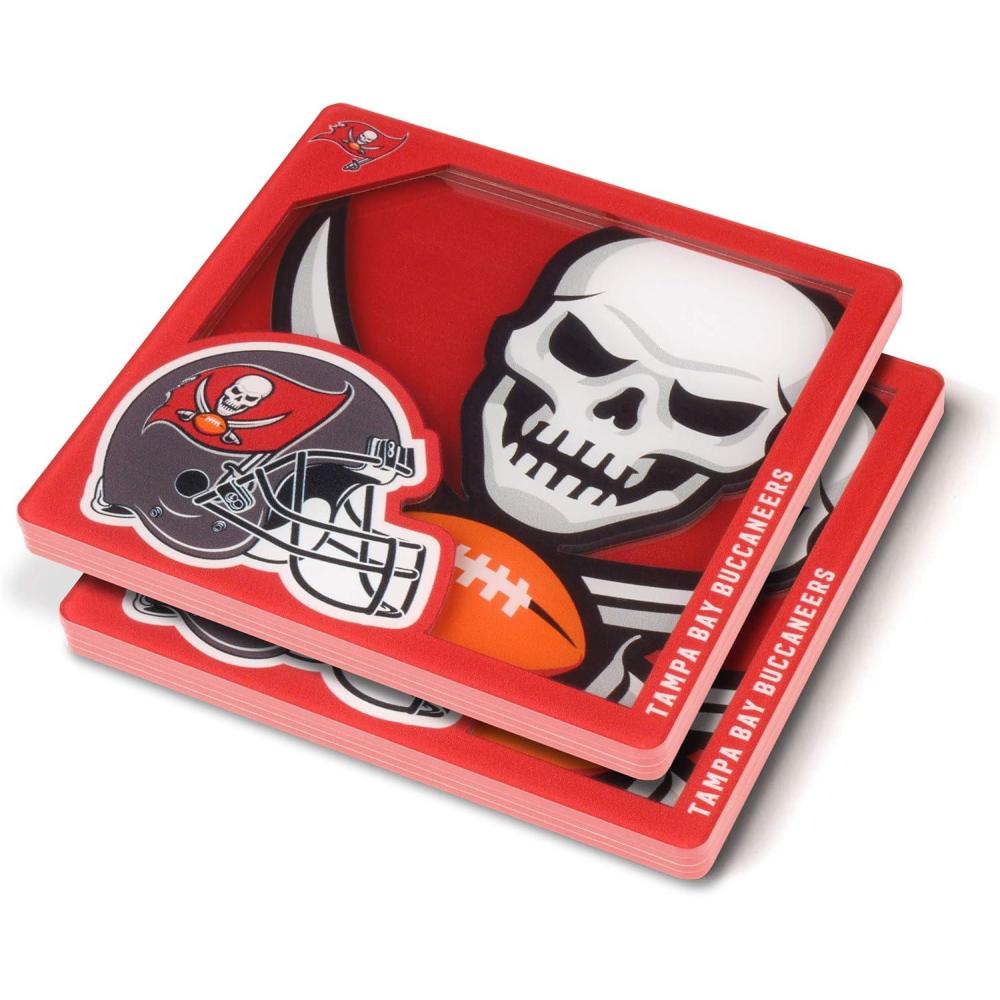 imageYouTheFan NFL 3D Logo Series CoasterTampa Bay Buccaneers