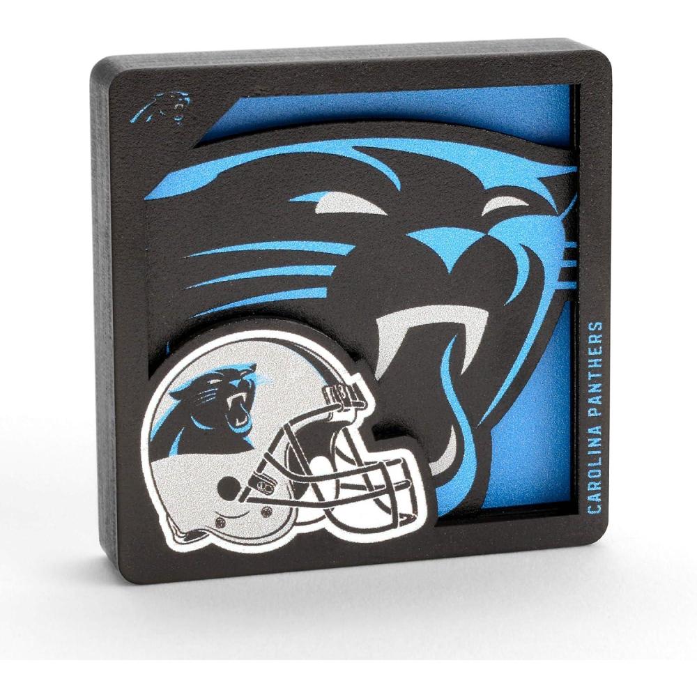 imageYouTheFan NFL Arizona Cardinals 3D Logo Series MagnetsCarolina Panthers