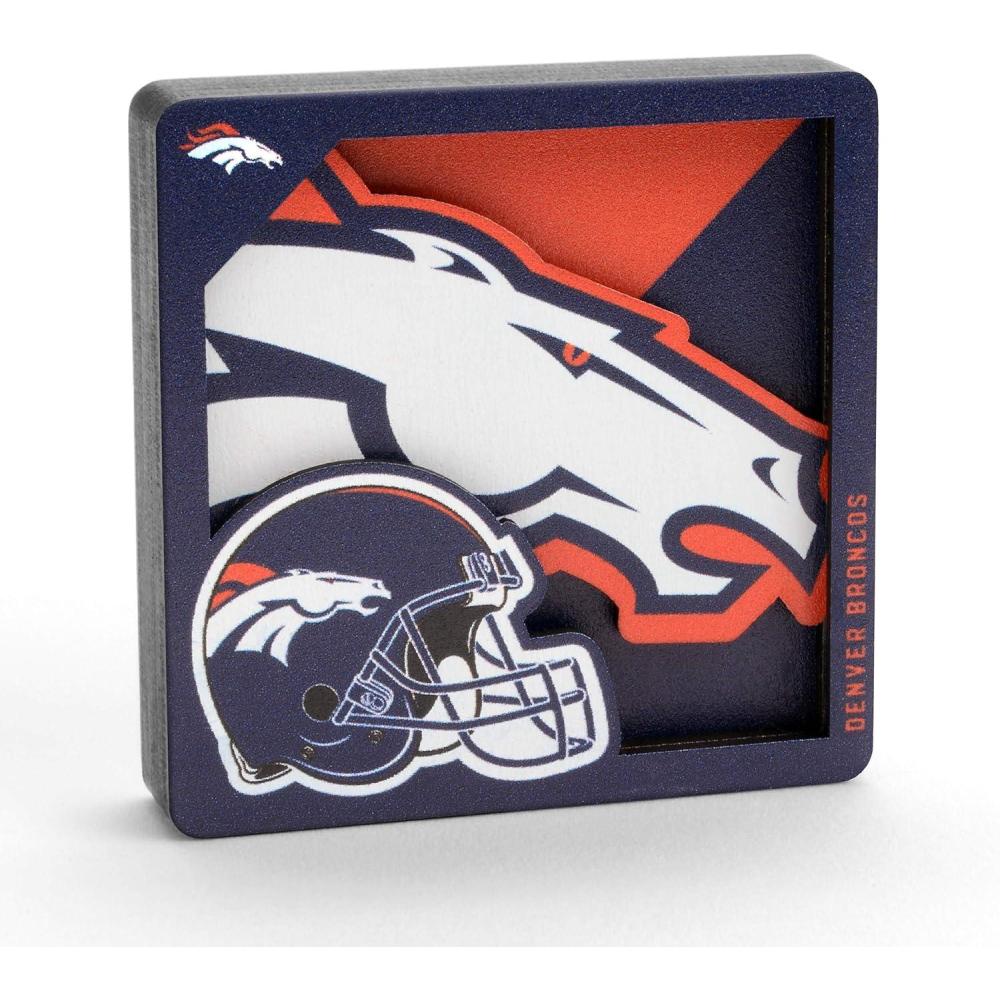 imageYouTheFan NFL Arizona Cardinals 3D Logo Series MagnetsDenver Broncos