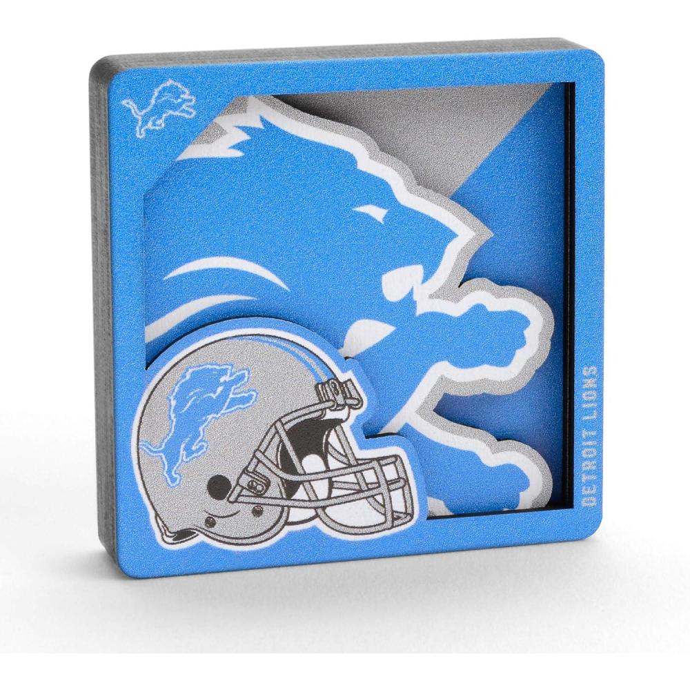 imageYouTheFan NFL Arizona Cardinals 3D Logo Series MagnetsDetroit Lions
