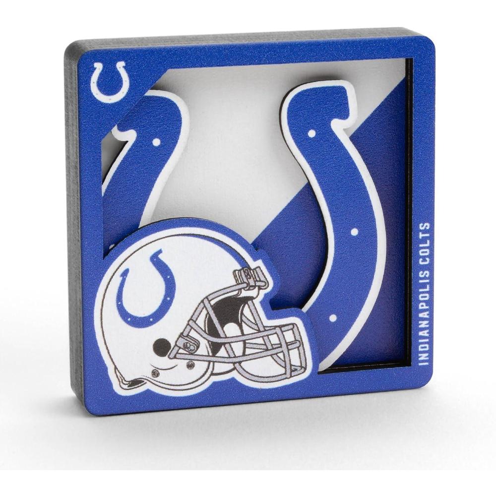imageYouTheFan NFL Arizona Cardinals 3D Logo Series MagnetsIndianapolis Colts