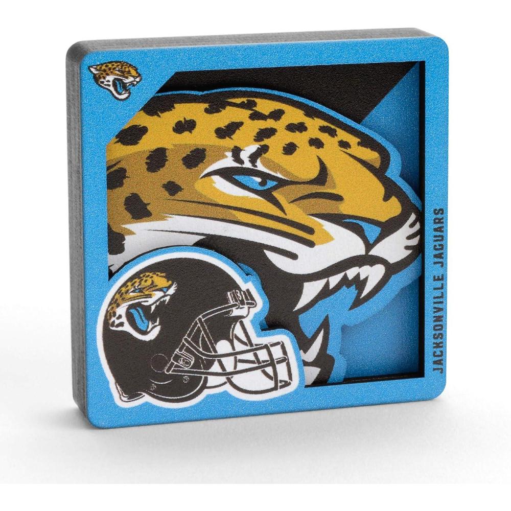 imageYouTheFan NFL Arizona Cardinals 3D Logo Series MagnetsJacksonville Jaguars