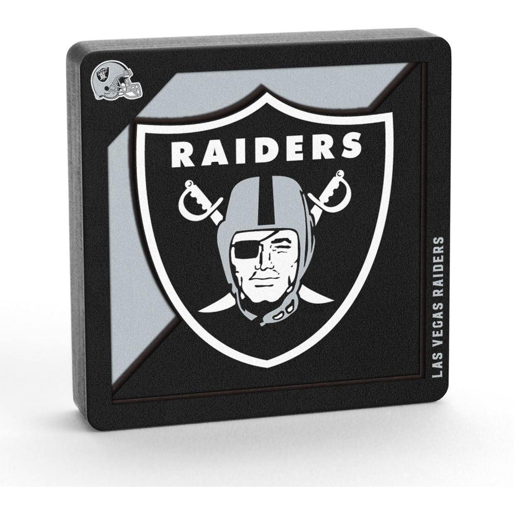 imageYouTheFan NFL Arizona Cardinals 3D Logo Series MagnetsLas Vegas Raiders
