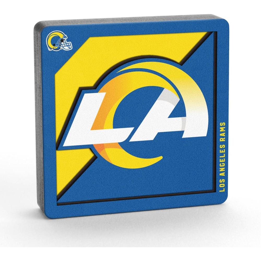 imageYouTheFan NFL Arizona Cardinals 3D Logo Series MagnetsLos Angeles Rams