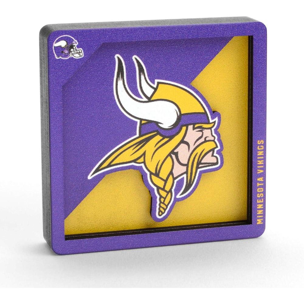 imageYouTheFan NFL Arizona Cardinals 3D Logo Series MagnetsMinnesota Vikings