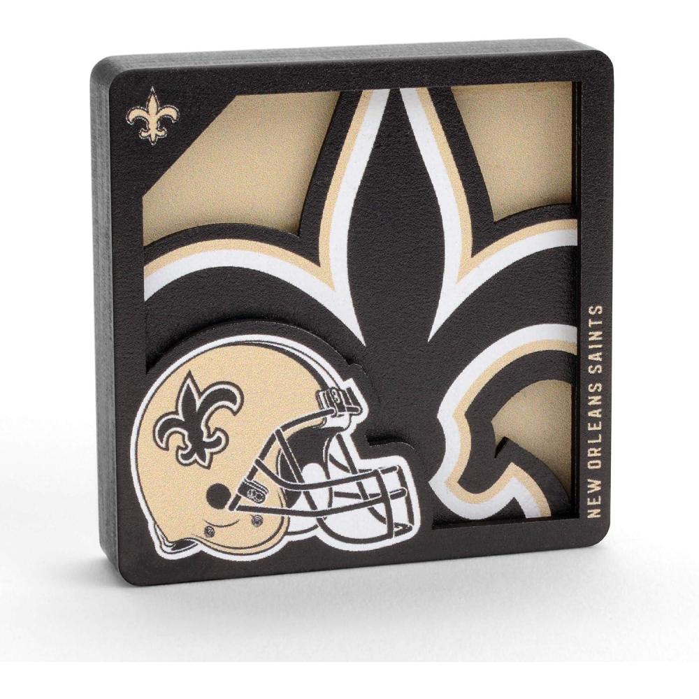 imageYouTheFan NFL Arizona Cardinals 3D Logo Series MagnetsNew Orleans Saints