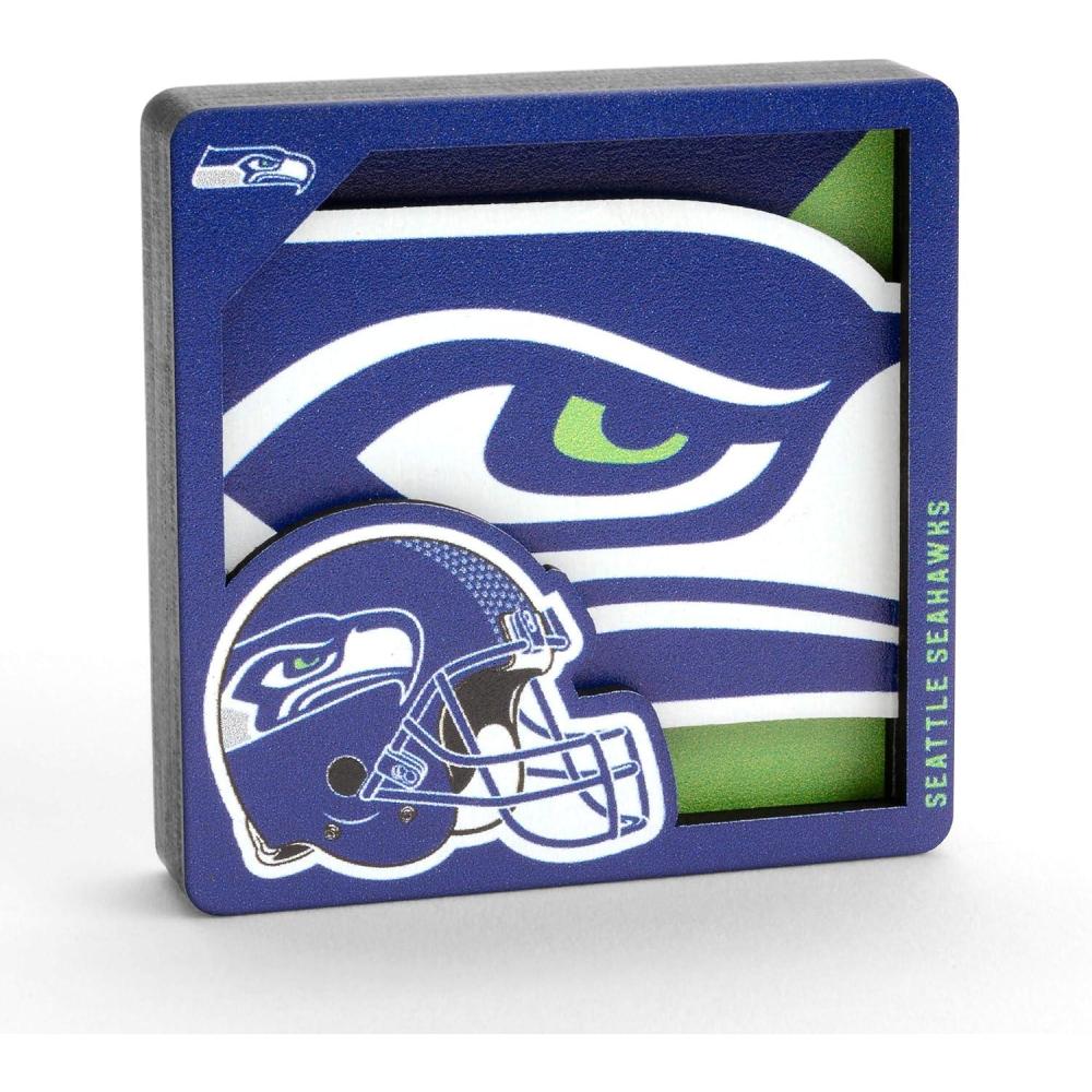 imageYouTheFan NFL Arizona Cardinals 3D Logo Series MagnetsSeattle Seahawks