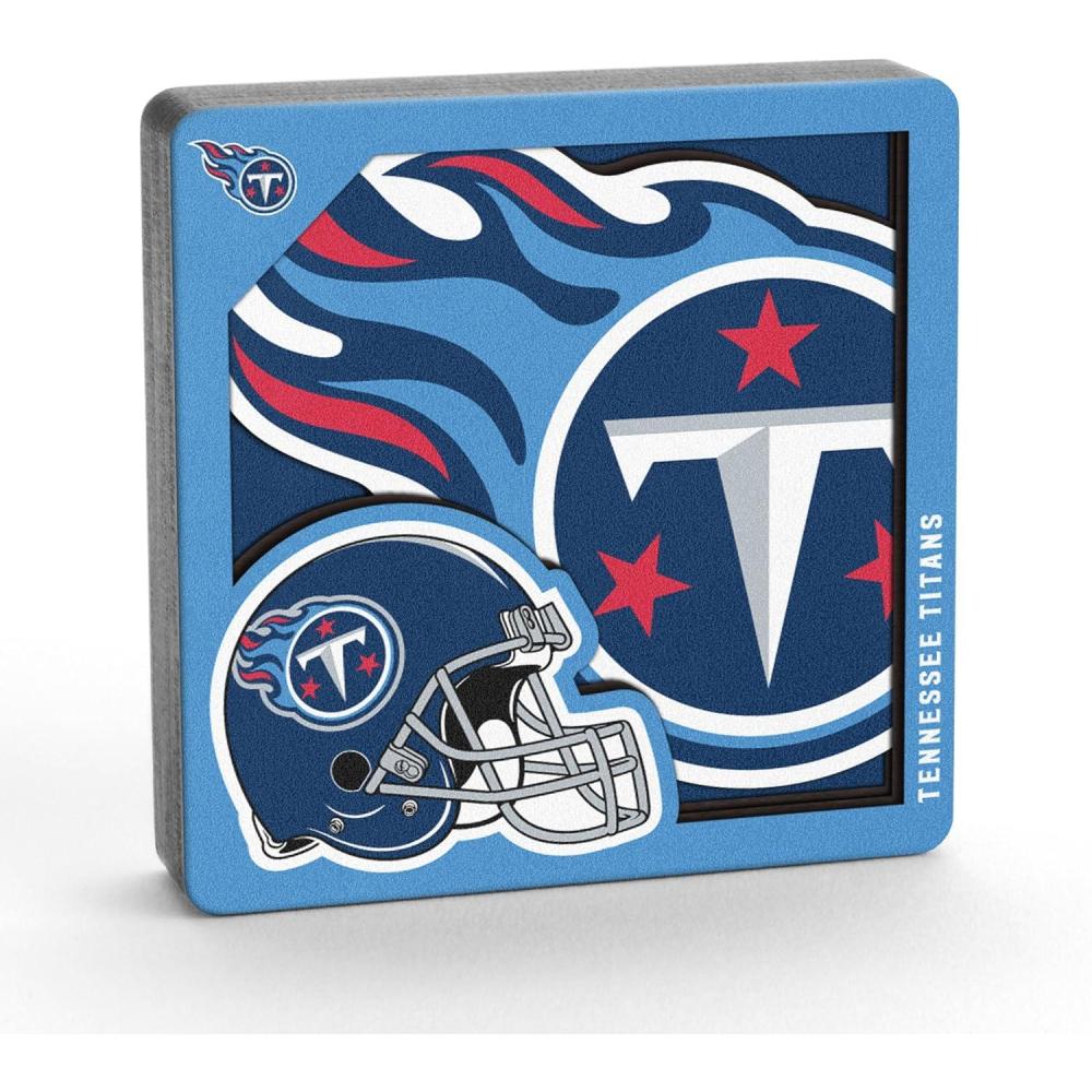 imageYouTheFan NFL Arizona Cardinals 3D Logo Series MagnetsTennessee Titans