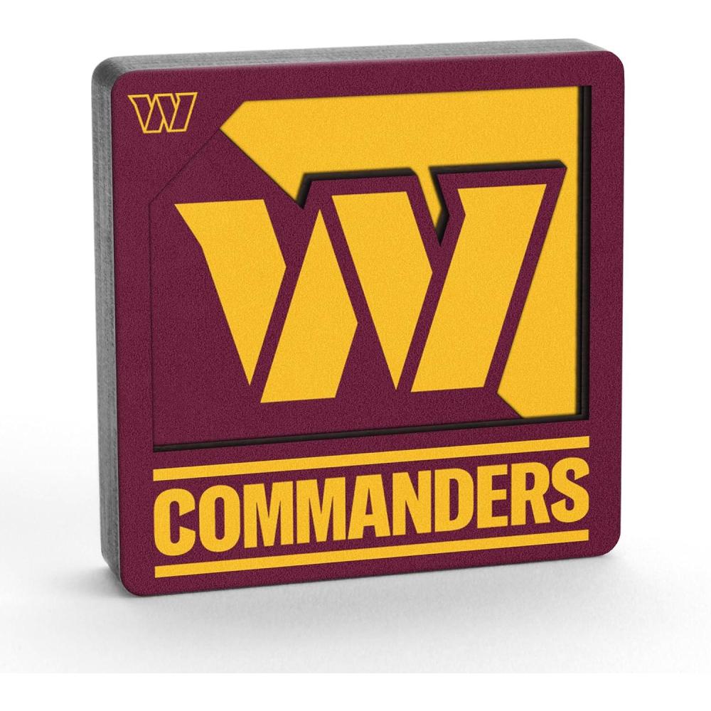 imageYouTheFan NFL Arizona Cardinals 3D Logo Series MagnetsWashington Commanders