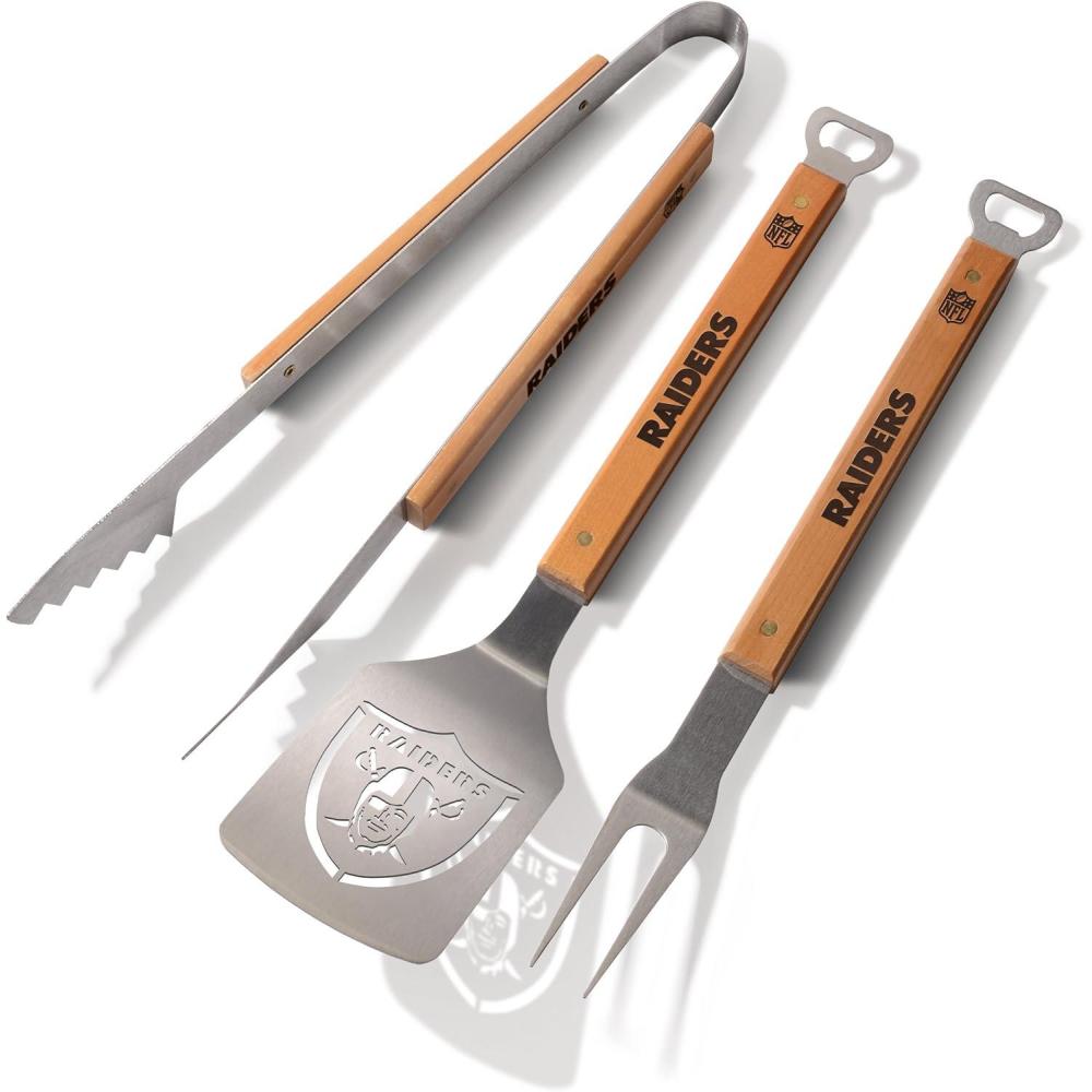 imageYouTheFan NFL Classic 3PC BBQ Grill SetLas Vegas Raiders
