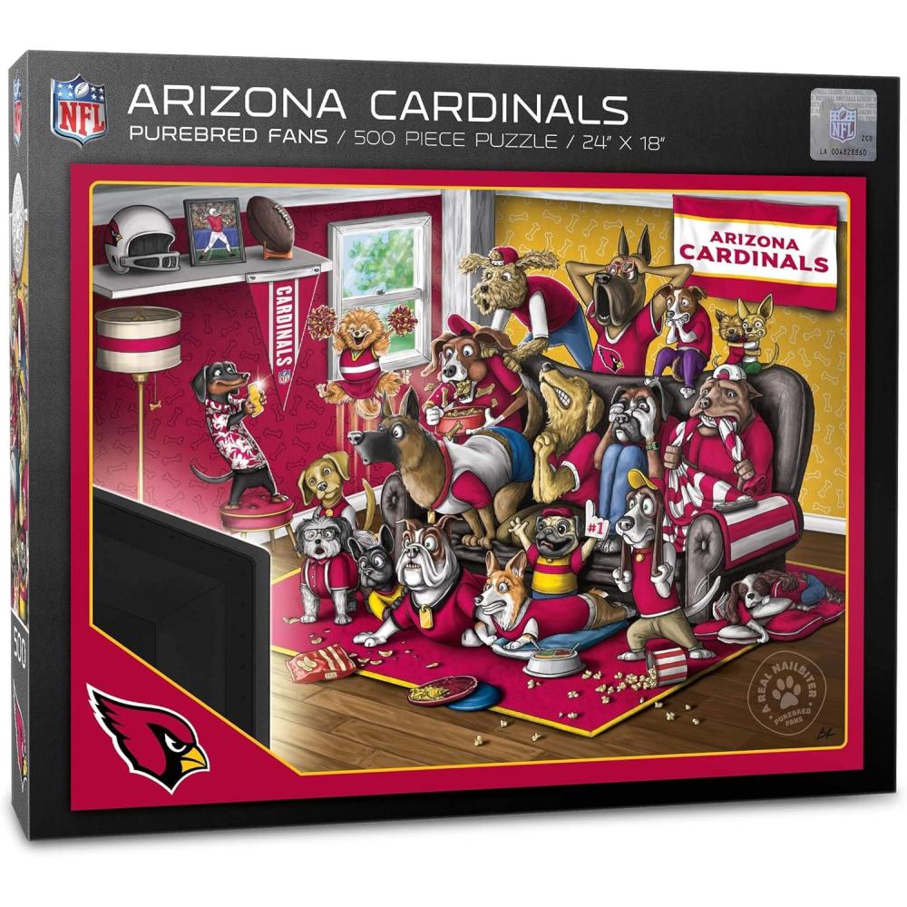 imageYouTheFan NFL Purebred Fans 500pc Puzzle A Real NailbiterArizona Cardinals