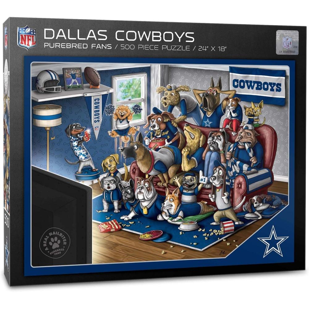 imageYouTheFan NFL Purebred Fans 500pc Puzzle A Real NailbiterDallas Cowboys