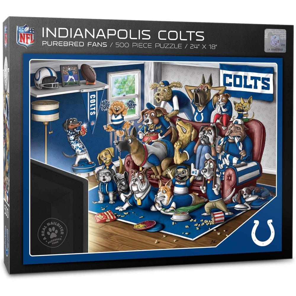 imageYouTheFan NFL Purebred Fans 500pc Puzzle A Real NailbiterIndianapolis Colts