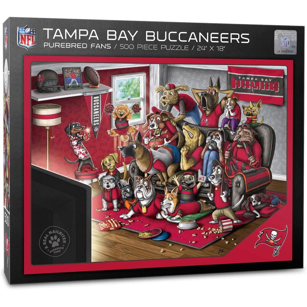 imageYouTheFan NFL Purebred Fans 500pc Puzzle A Real NailbiterTampa Bay Buccaneers