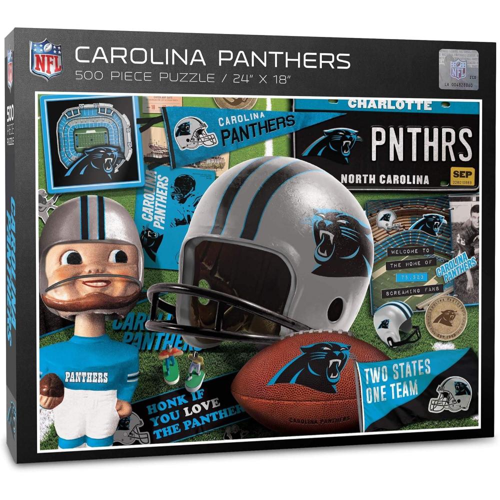 imageYouTheFan NFL Retro Series Puzzle  500 PiecesCarolina Panthers