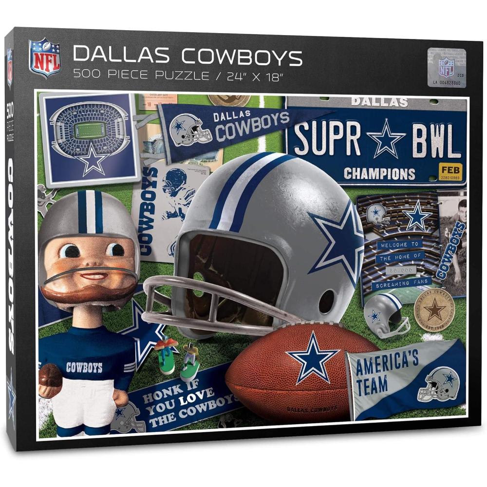 imageYouTheFan NFL Retro Series Puzzle  500 PiecesDallas Cowboys