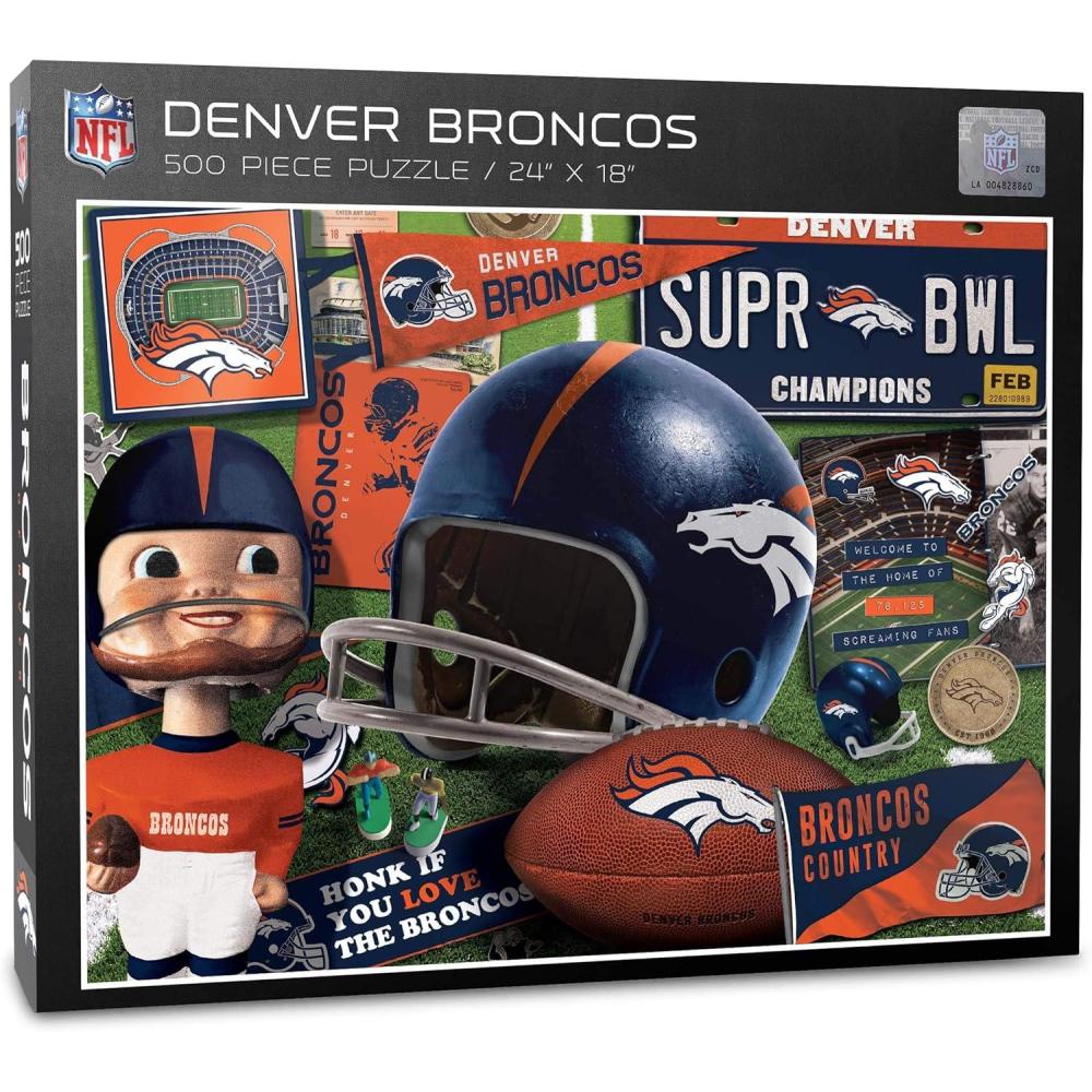 imageYouTheFan NFL Retro Series Puzzle  500 PiecesDenver Broncos