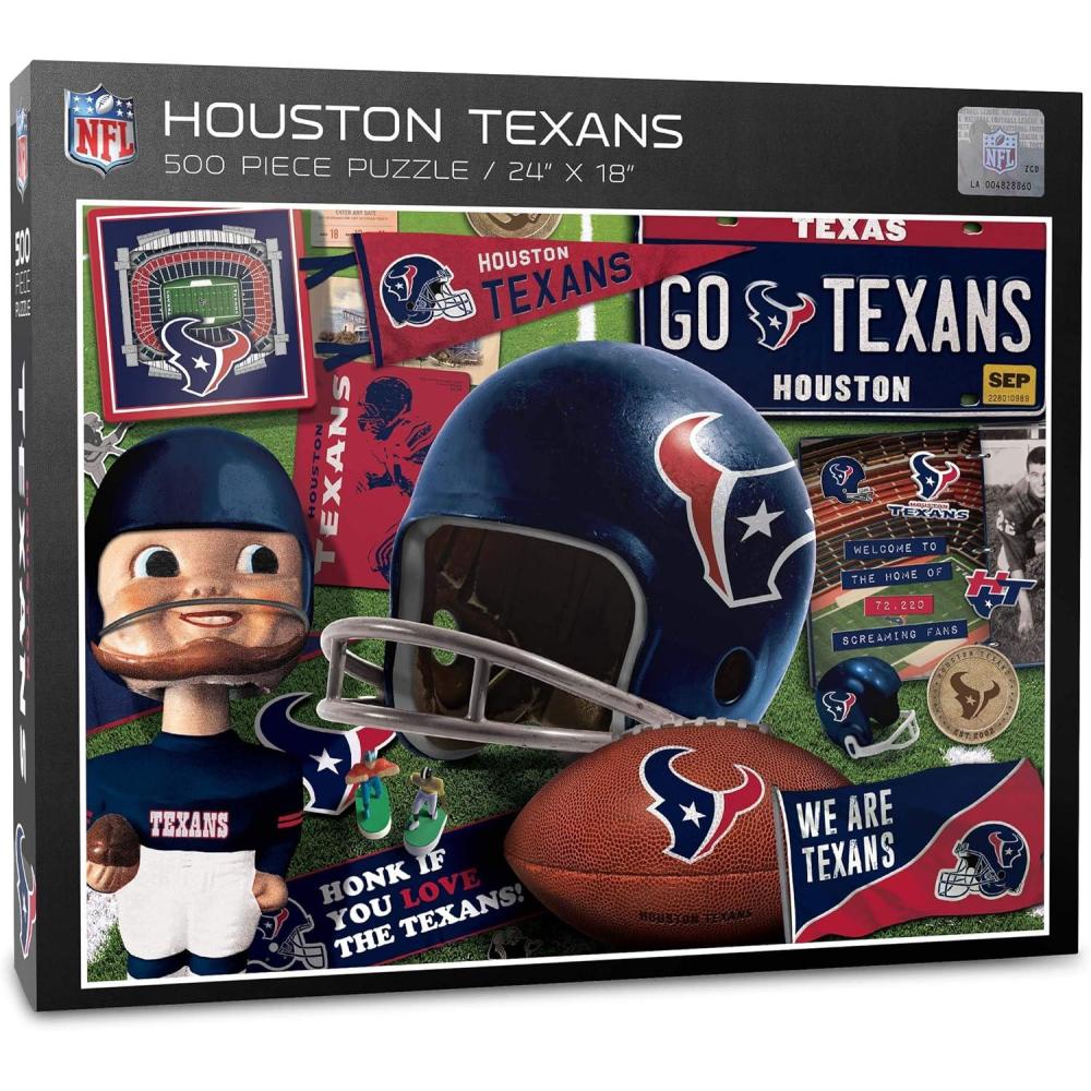 imageYouTheFan NFL Retro Series Puzzle 500 PiecesHouston Texans