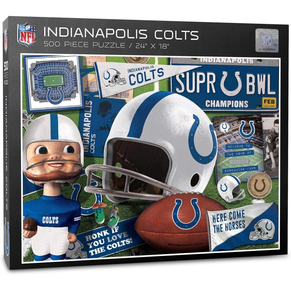 imageYouTheFan NFL Retro Series Puzzle 500 PiecesIndianapolis Colts