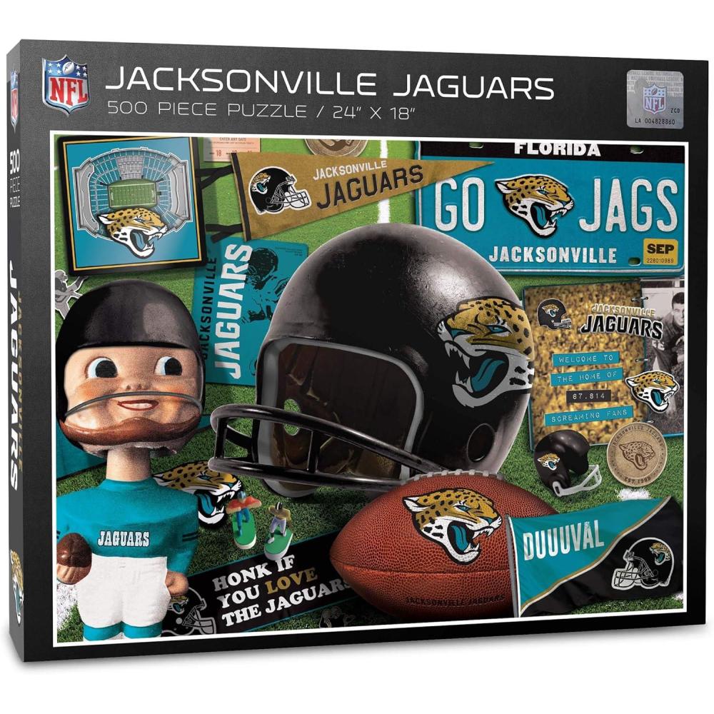 imageYouTheFan NFL Retro Series Puzzle 500 PiecesJacksonville Jaguars