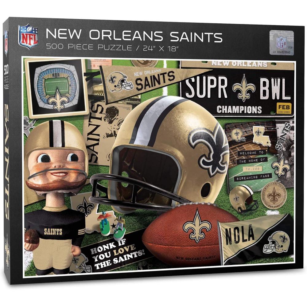 imageYouTheFan NFL Retro Series Puzzle  500 PiecesNew Orleans Saints