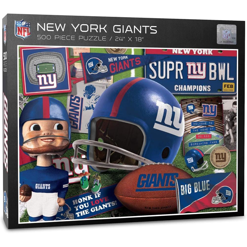 imageYouTheFan NFL Retro Series Puzzle  500 PiecesNew York Giants
