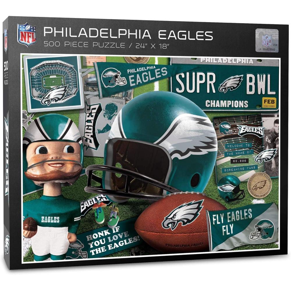 imageYouTheFan NFL Retro Series Puzzle 500 PiecesPhiladelphia Eagles