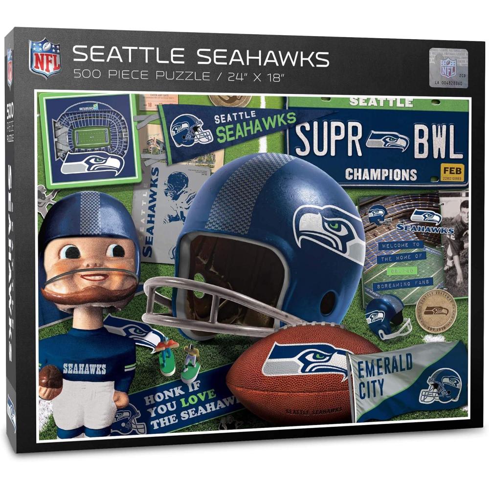 imageYouTheFan NFL Retro Series Puzzle 500 PiecesSeattle Seahawks