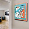 YouTheFan NFL 12×12 Logo Series Wall Art(Miami Dolphins)