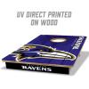 YouTheFan NFL 2’ x 3’ Wood Cornhole Game(Baltimore Ravens)
